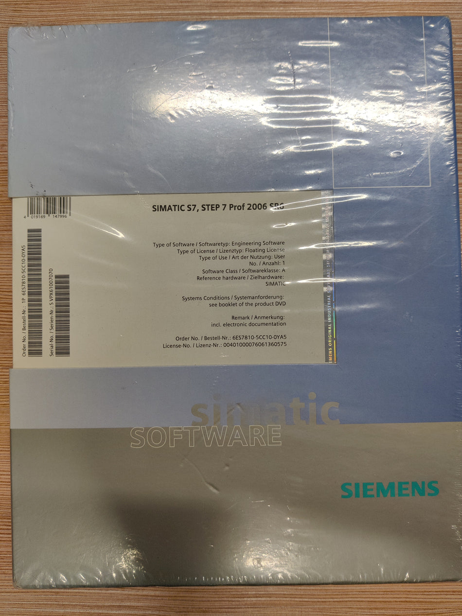 Siemens SIMATIC S7, STEP7 PROF ED2006  Nr. 6ES7810-5CC10-0YA5