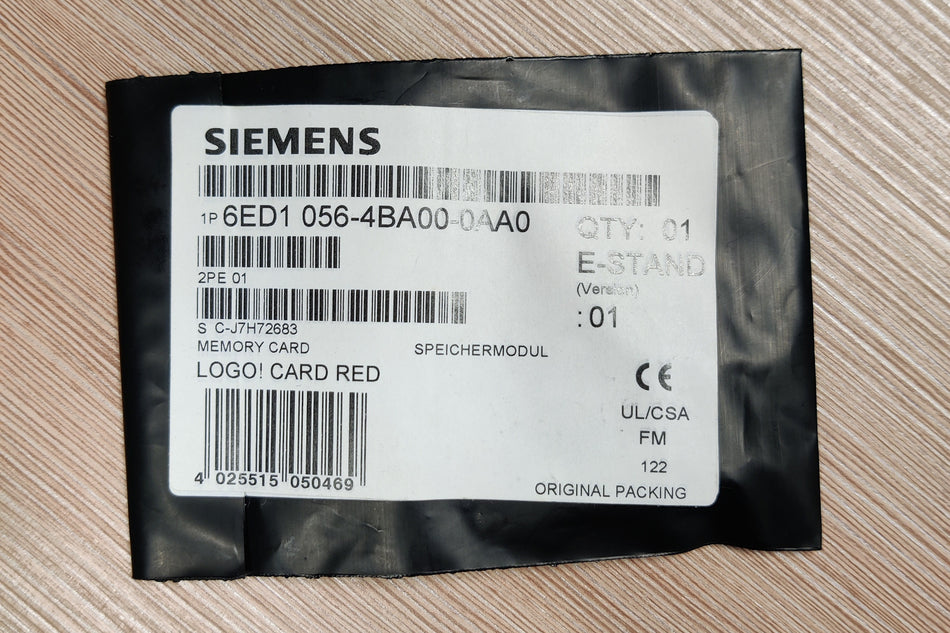Siemens LOGO! Programmodul Rot  Nr. 6ED1056-4BA00-0AA0