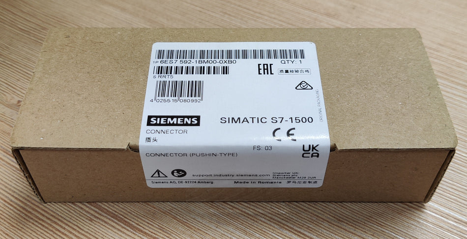 Siemens SIMATIC S7-1500, Frontstecker in Push-In Technik Nr. 6ES7592-1BM00-0XB0
