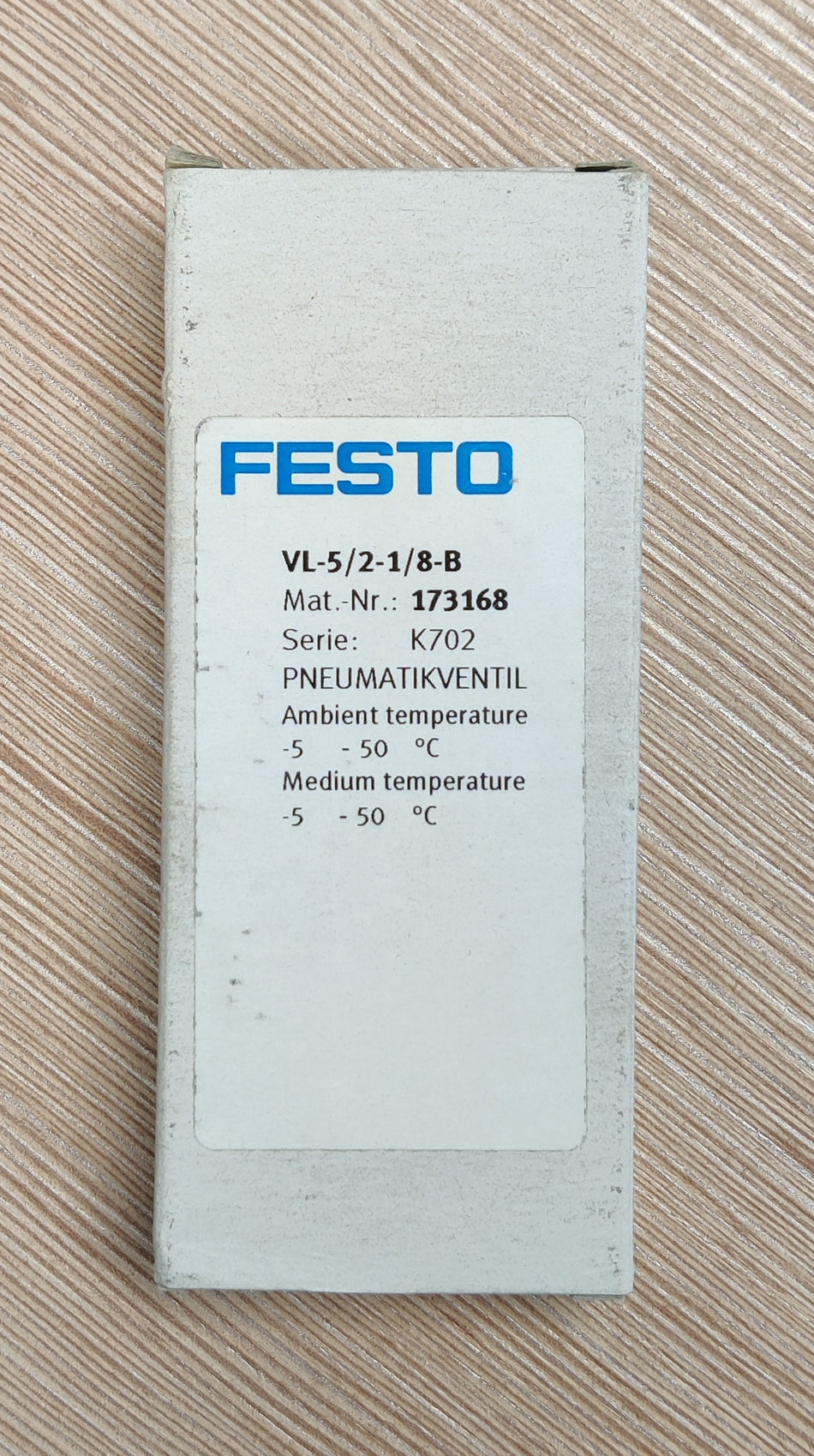 FESTO PNEUMATIKVENTIL VL-5/2-1/8-B