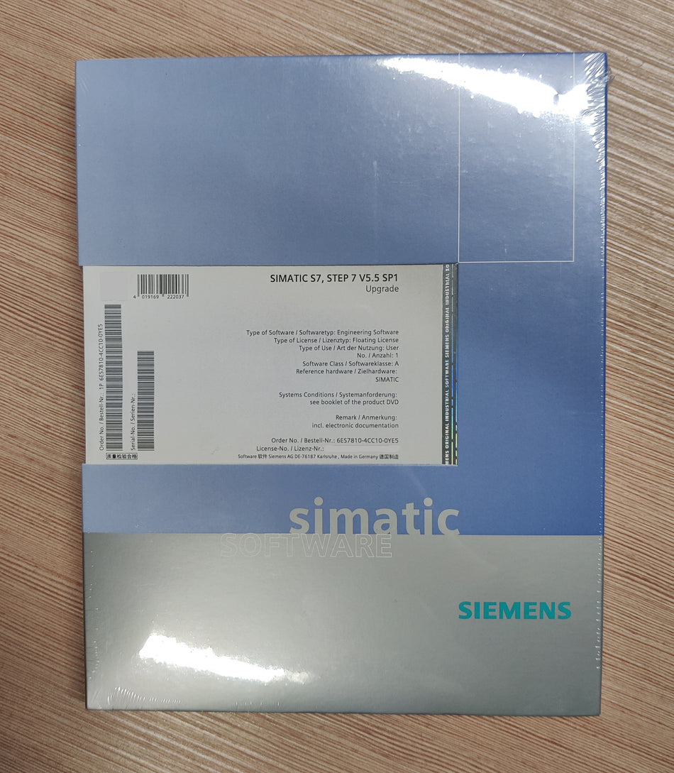 Siemens SIMATIC S7 STEP 7 V5.5 Upgrade (V3.X...V5.4 auf V5.5) Nr. 6ES7810-4CC10-0YE5