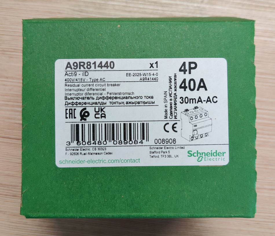 Schneider Residual current circuit breaker  Nr. A9R81440