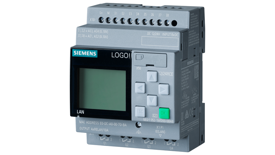 Siemens LOGO! 12/24RCE, Logikmodul, Display  Nr. 6ED1052-1MD08-0BA2