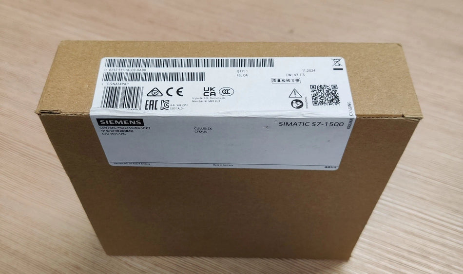 SIMATIC S7-1500, CPU 1511-1 PN      Nr. 6ES7511-1AL03-0AB0