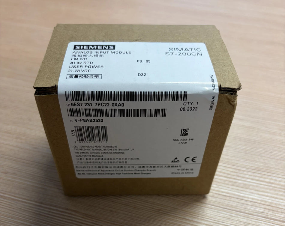 Siemens SIMATIC S7-200, Analogeingabe EM 231     Nr. 6ES7231-7PC22-0XA0