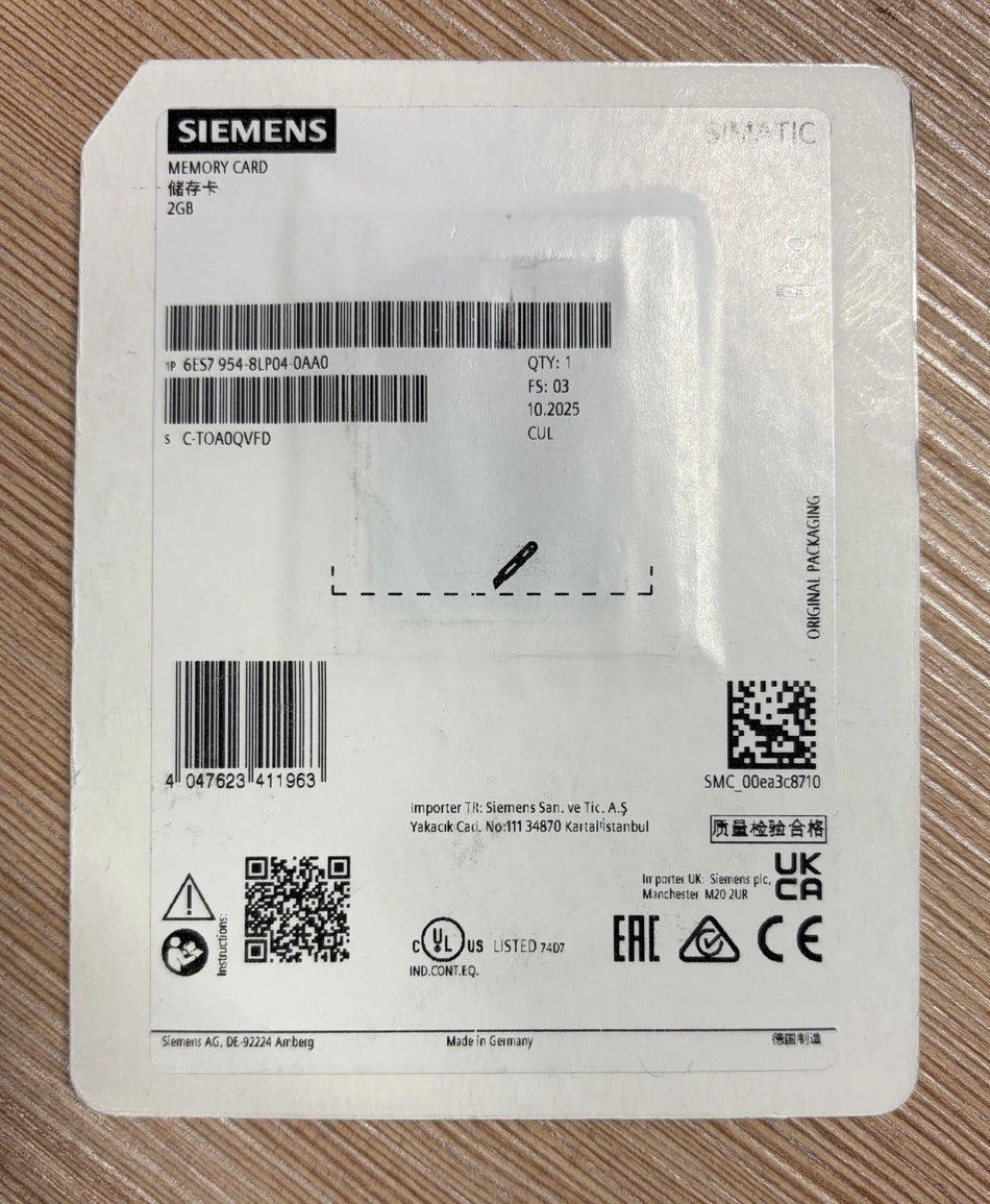 SIMATIC S7, Memory Card, 2 GB    Nr. 6ES7954-8LP04-0AA0