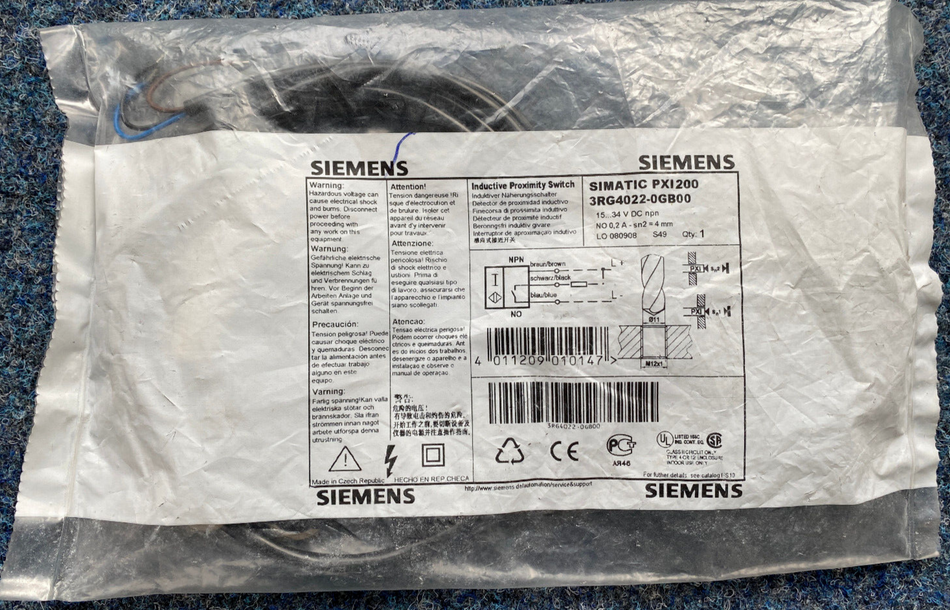 Siemens Simatic Näherungssensor PXI 200 Nr. 3RG4022-0GB00
