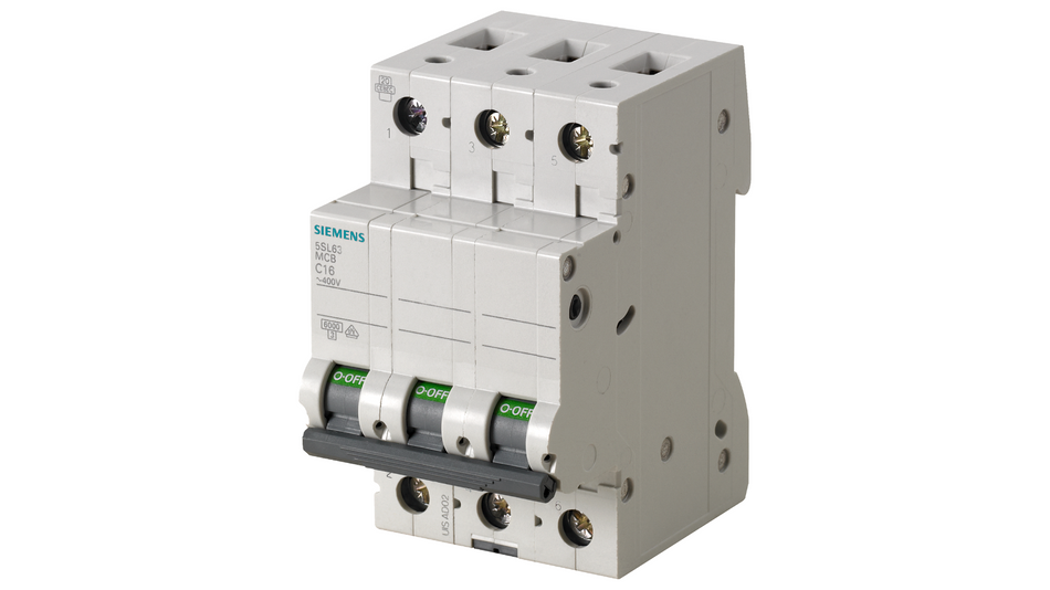 Siemens Leitungsschutzschalter 400V 6kA, 3-polig, C, 2A Nr. 5SL6302-7