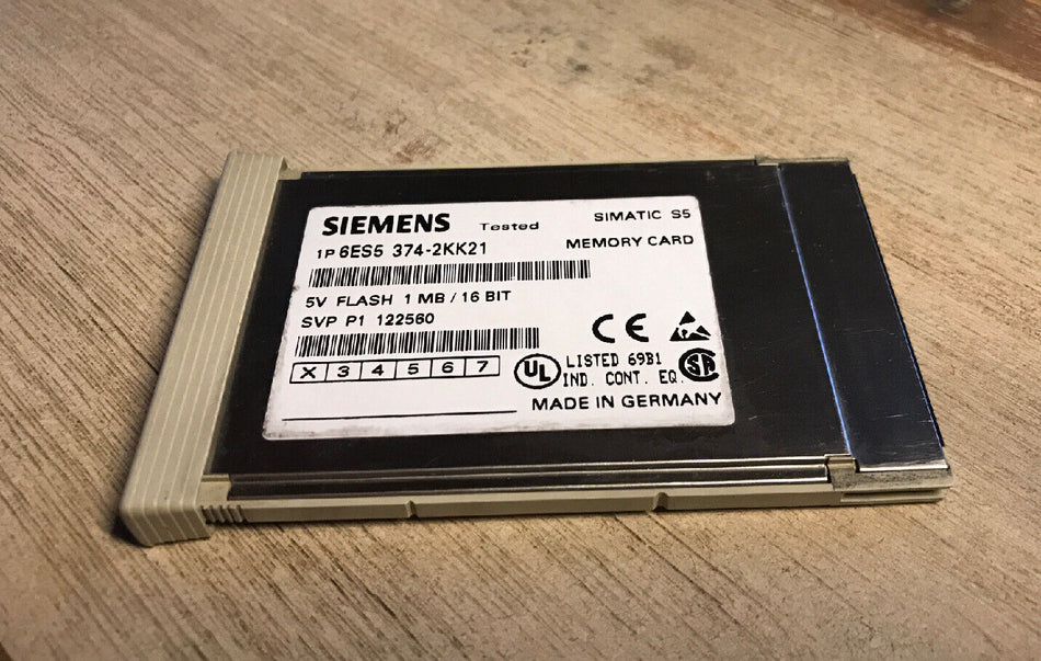 SIEMENS S5 Memory Card 1 MB Nr. 6ES5374-2KK21 gebraucht, getestet