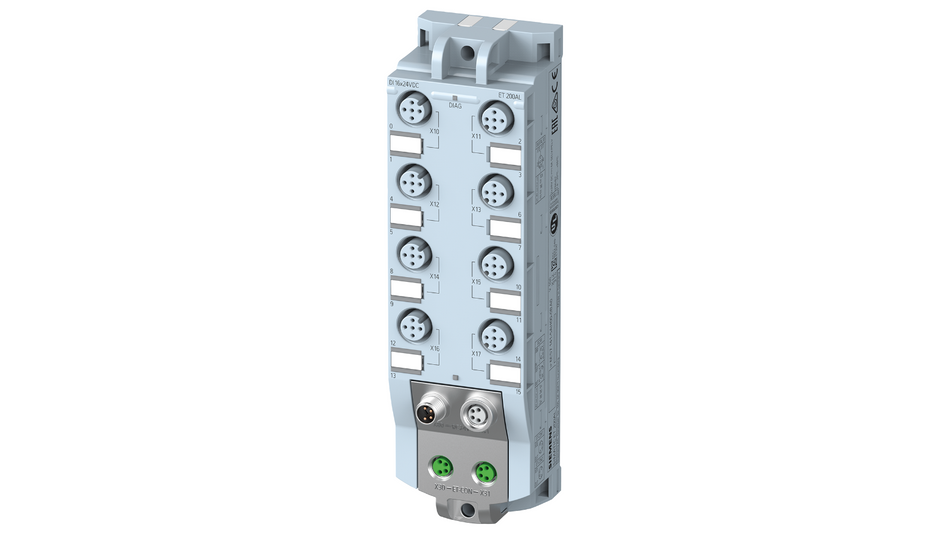 Siemens SIMATIC ET 200AL, DI 16x 24VDC, 8x M12 Nr. 6ES7141-5AH00-0BA0