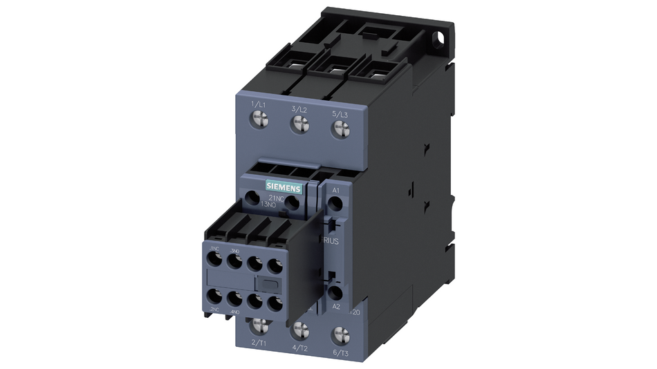 Siemens-Leistungsschütz, AC-3 40 A, 18,5 kW / 400 V Nr. 3RT2035-1AG24
