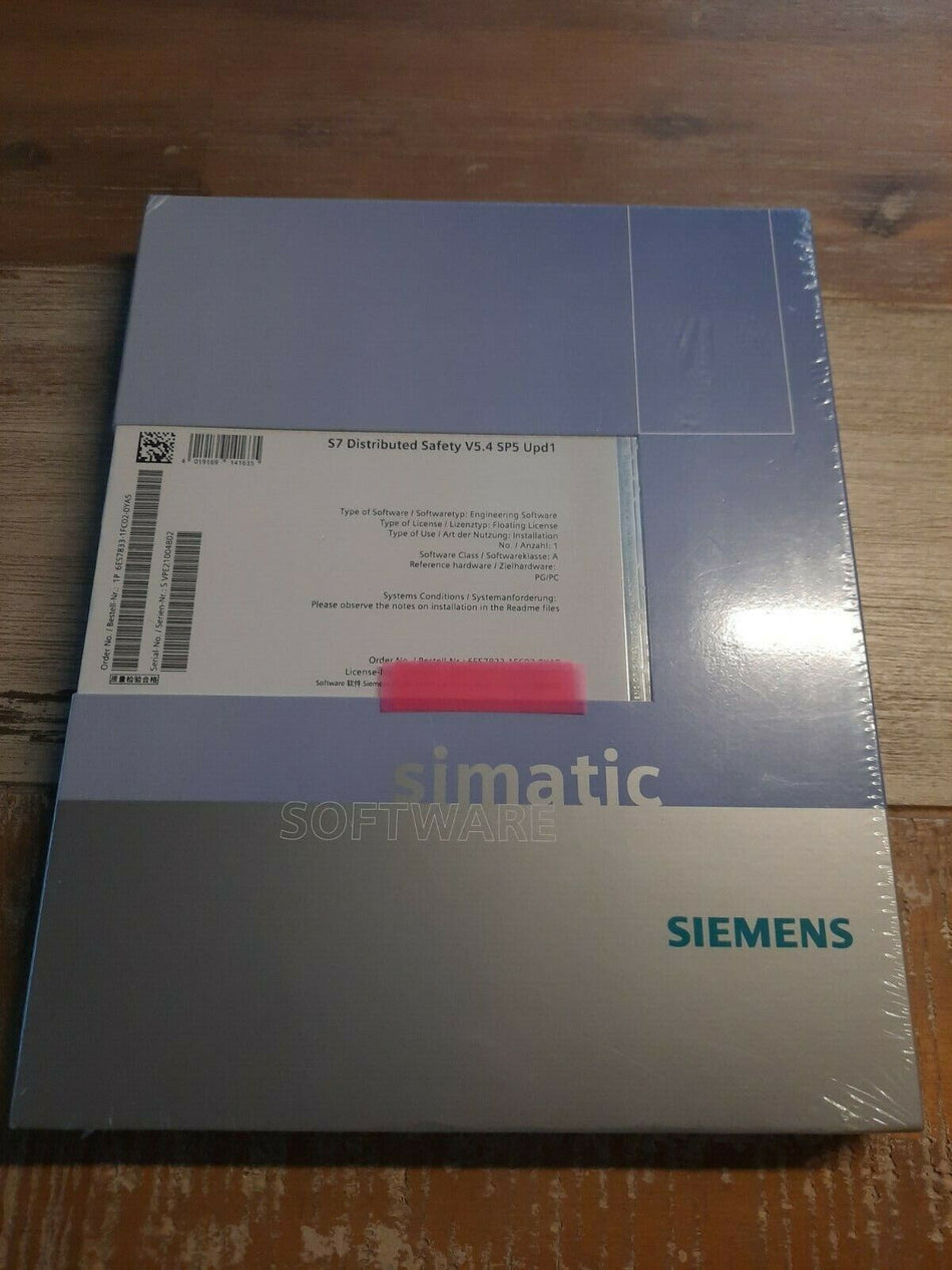 Siemens S7 Distributed Safety V5.4 SP5 Nr. 6ES7833-1FC02-0YA5 MwSt-Rechnung