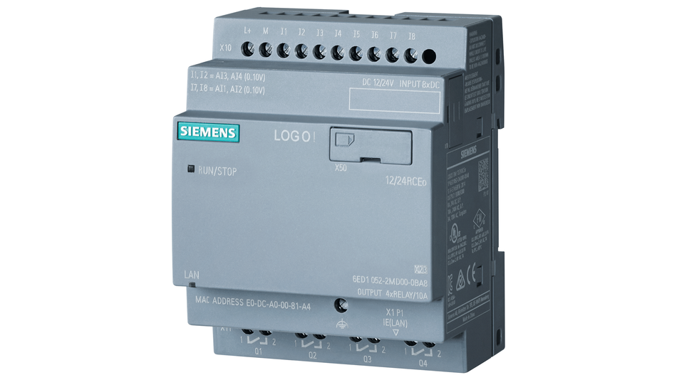 Siemens LOGO! 24RCEO (AC), Logikmodul, Nr. 6ED1052-2HB08-0BA1